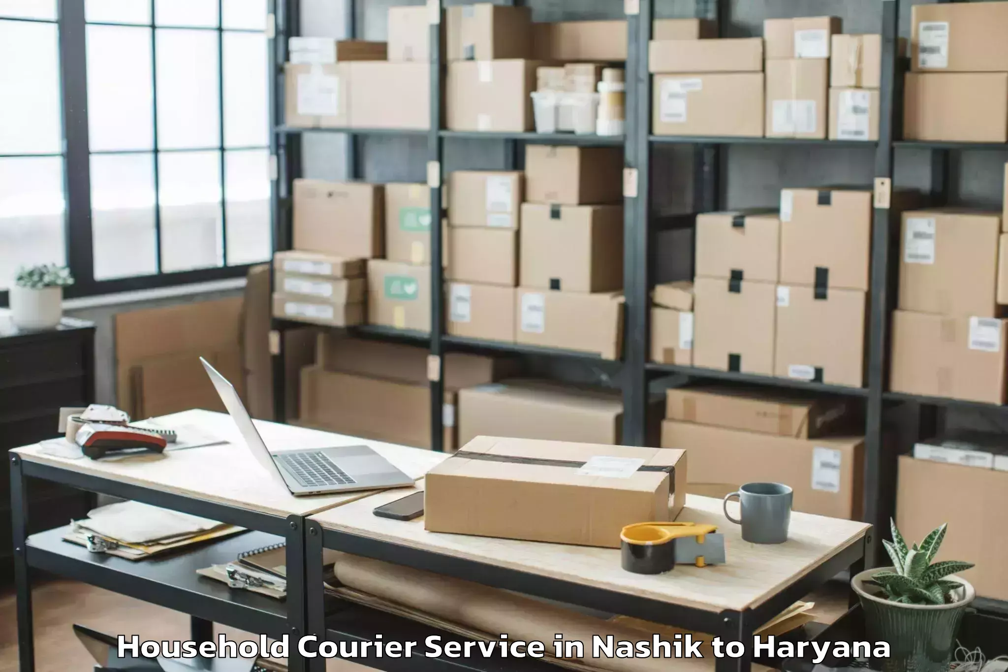 Book Nashik to Sonipat Household Courier Online